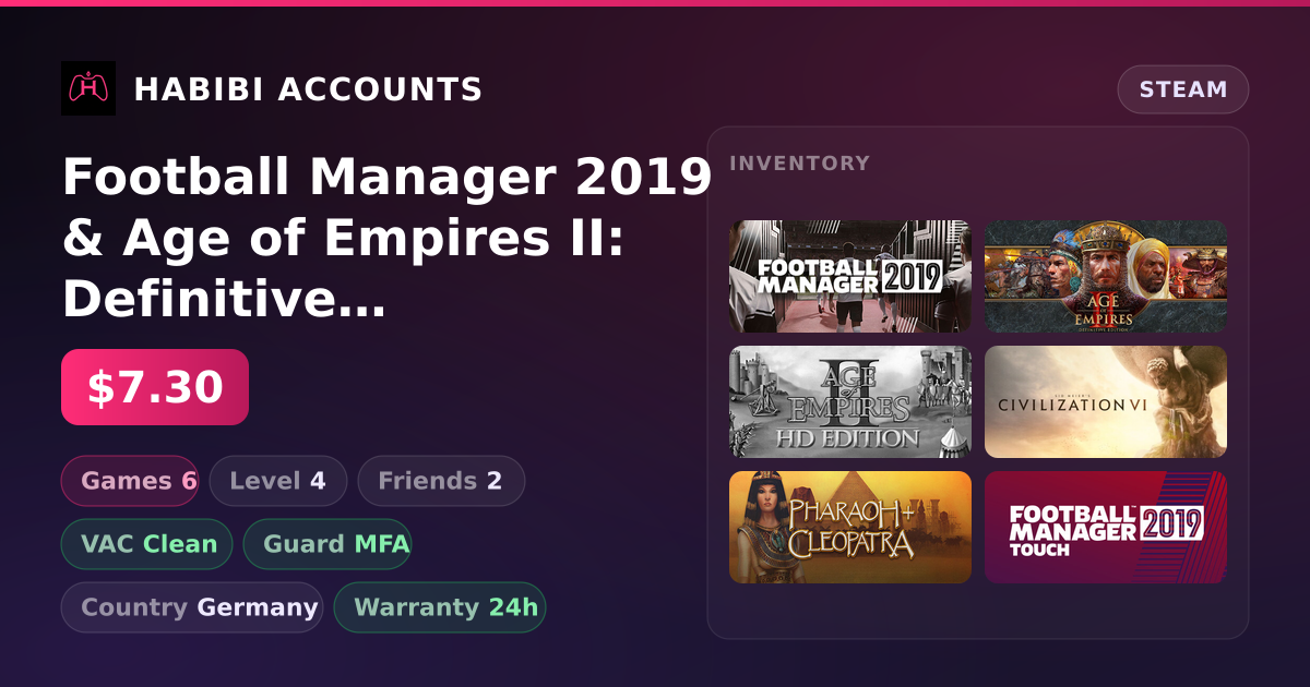 Football Manager 2019 & Age of Empires II: Definitive Edition | Clean