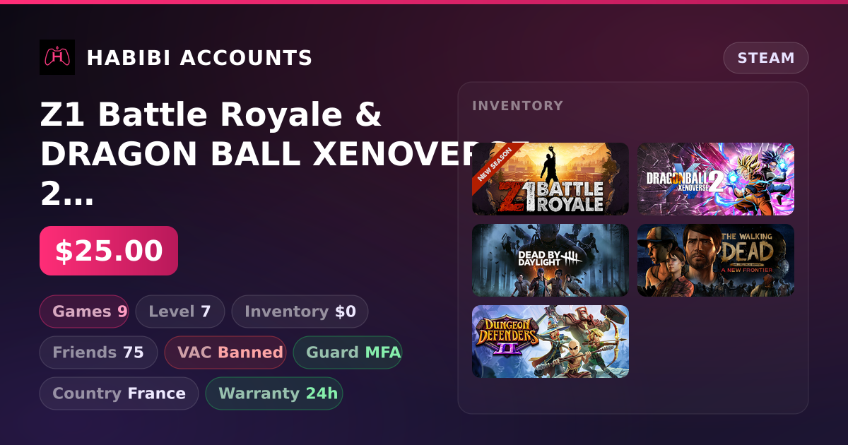 Z1 Battle Royale & DRAGON BALL XENOVERSE 2 | Has VAC