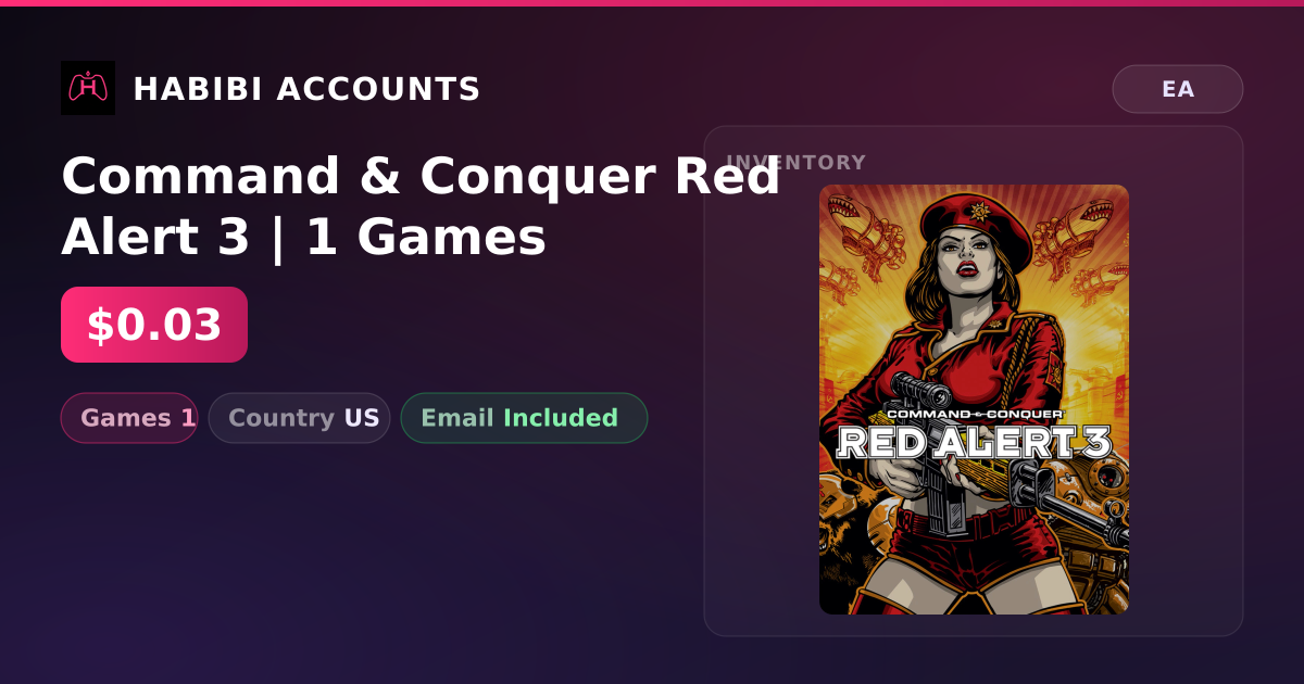 Command & Conquer Red Alert 3 | 1 Games — HabibiAccounts