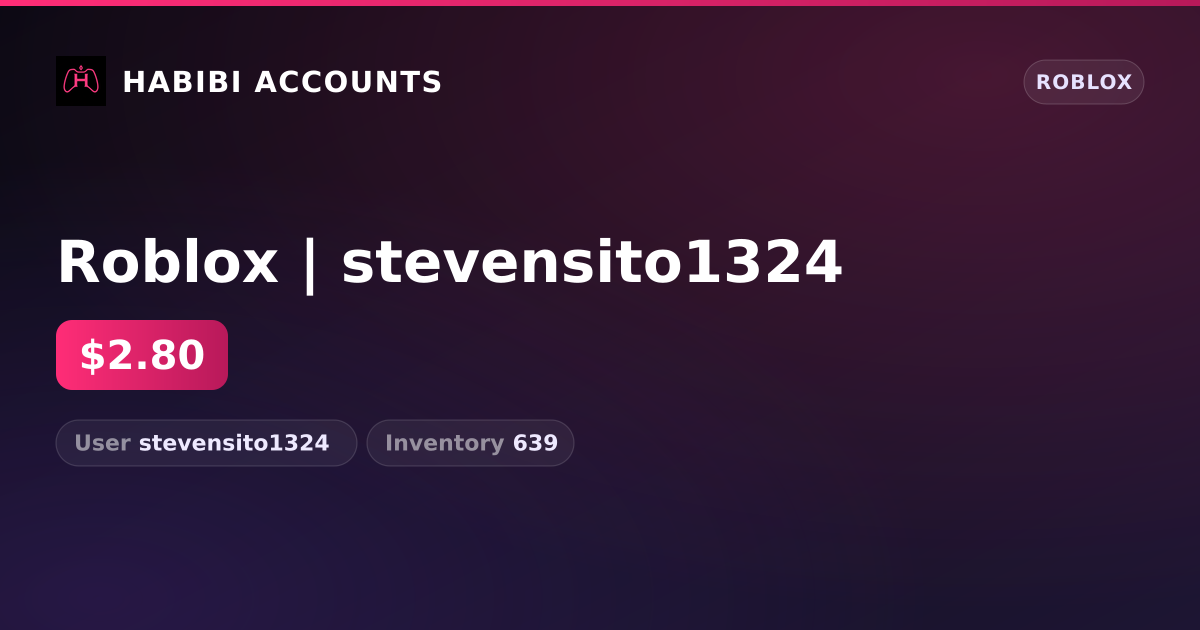 Roblox | stevensito1324