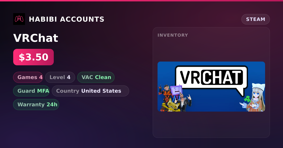 VRChat — HabibiAccounts