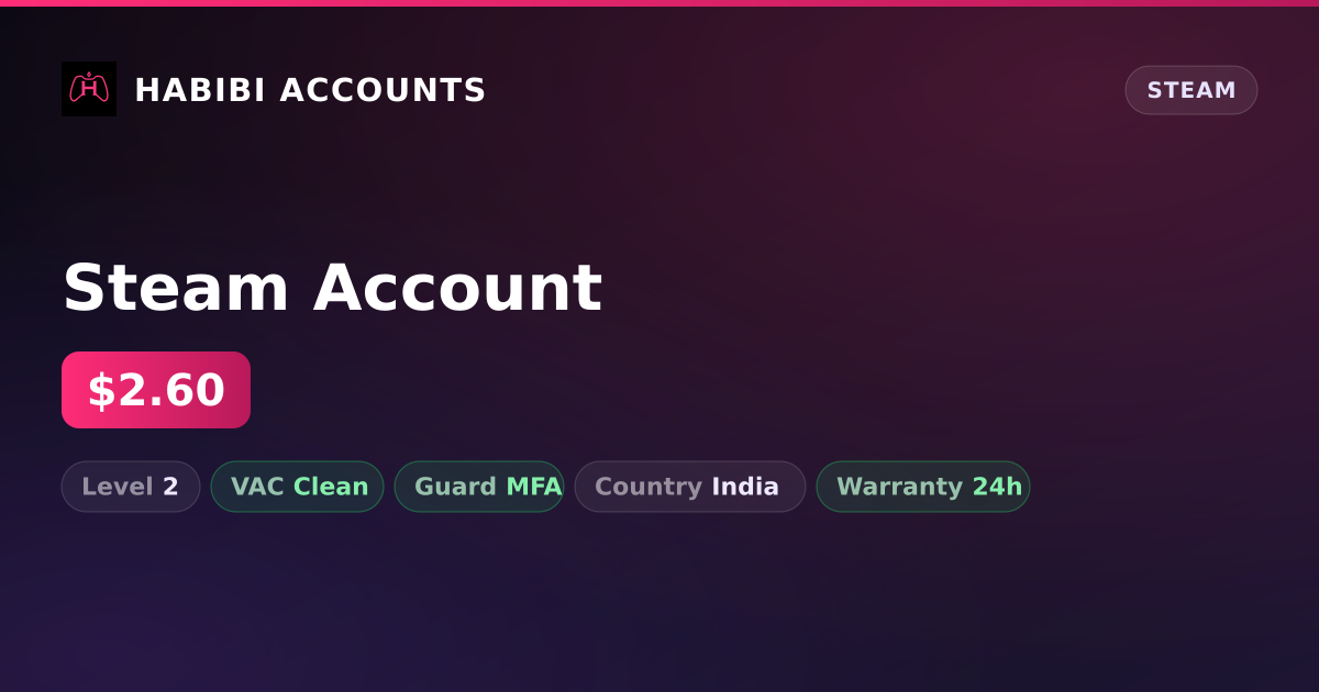 Steam Account — HabibiAccounts