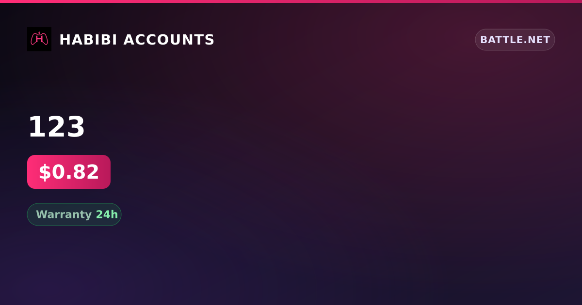 123 — HabibiAccounts