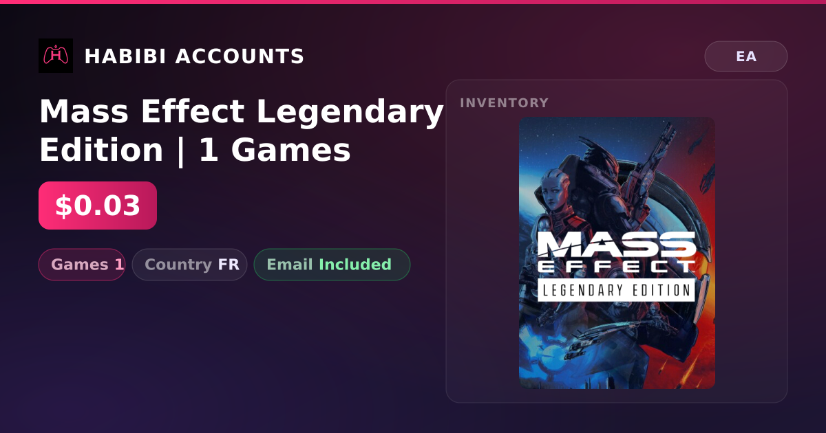 Mass Effect Legendary Edition | 1 Games — HabibiAccounts