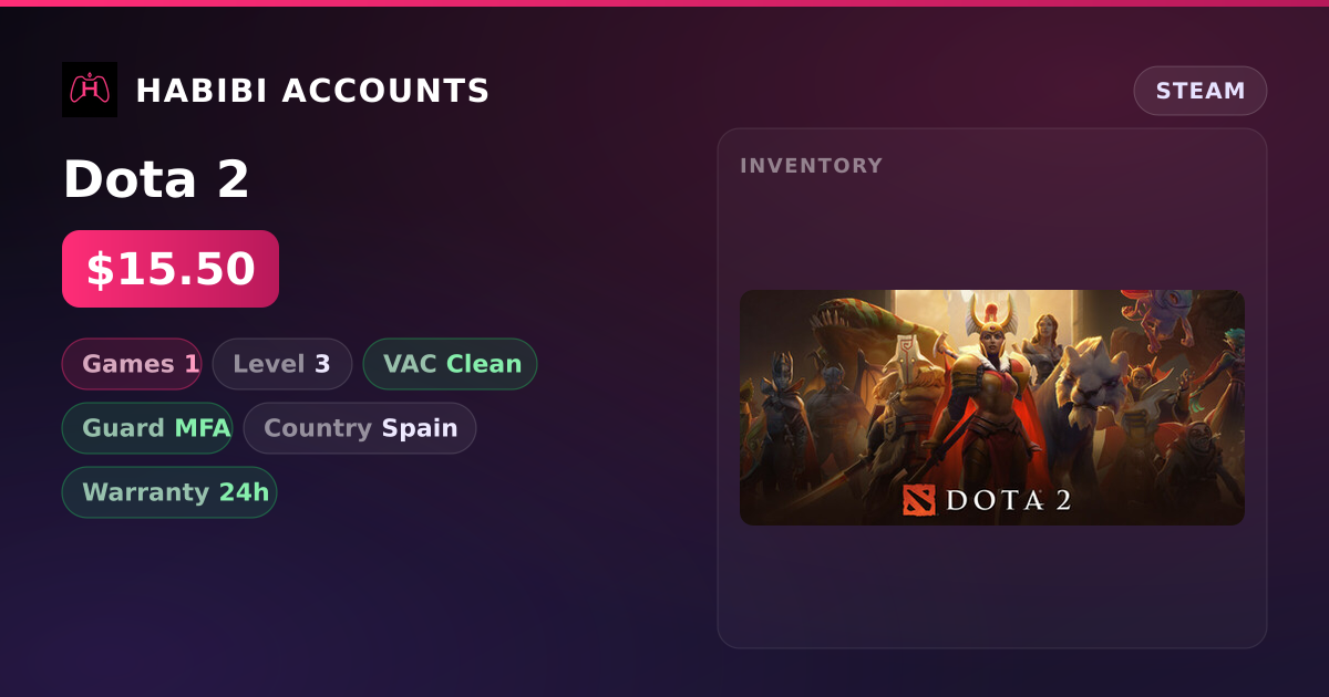 Dota 2 — HabibiAccounts