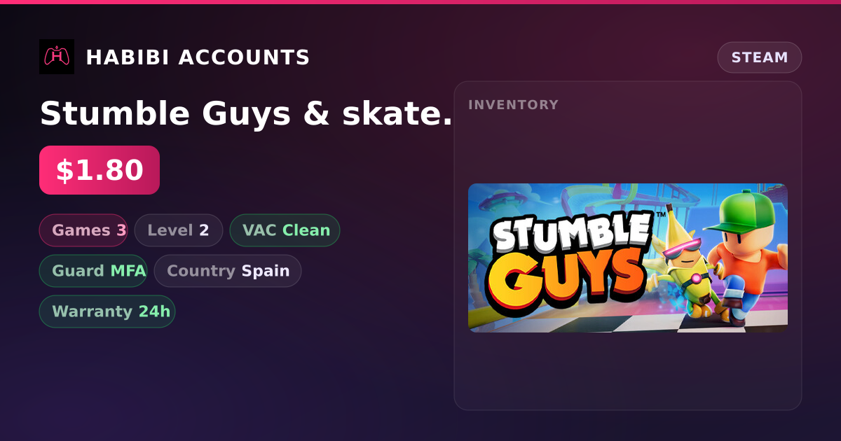 Stumble Guys & skate.
