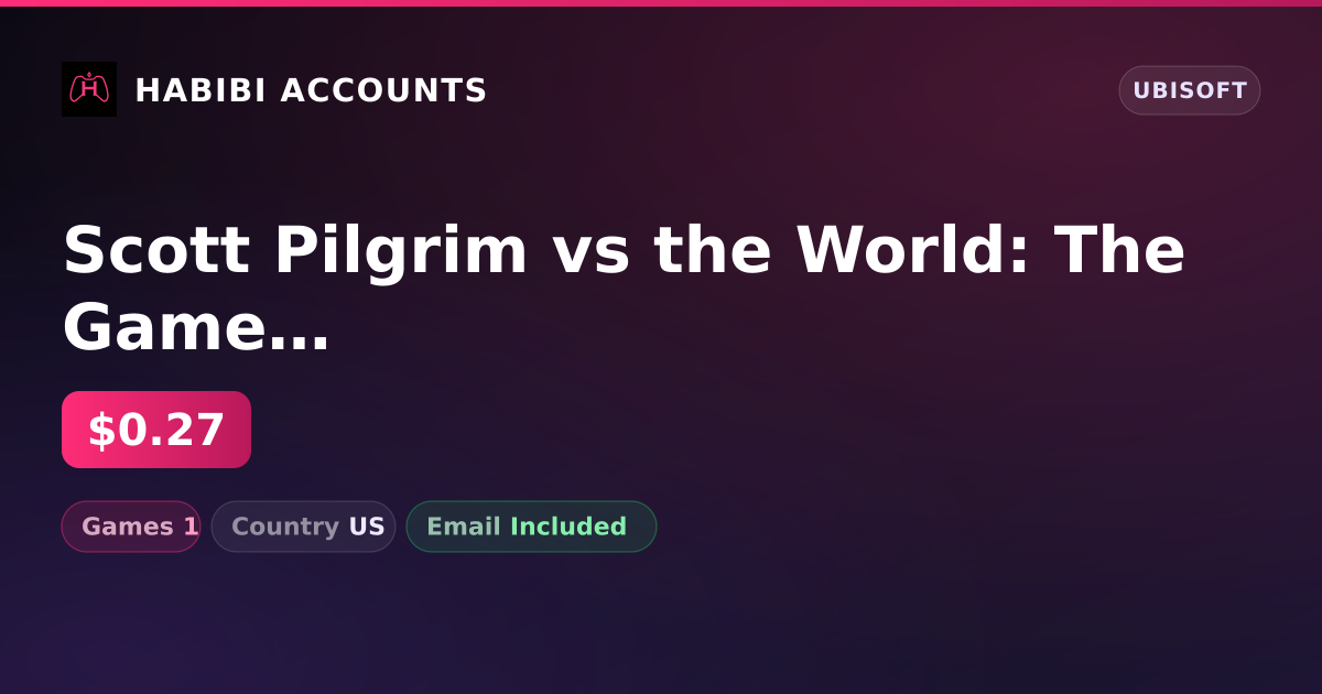 Scott Pilgrim vs the World: The Game | 1 Games — HabibiAccounts