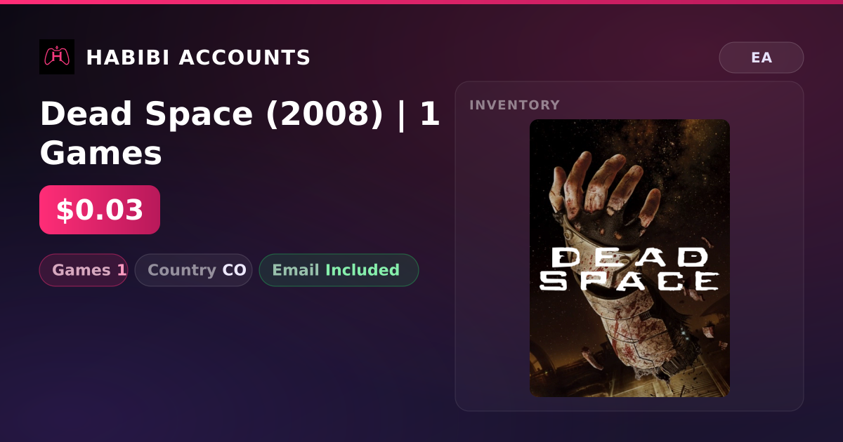 Dead Space (2008) | 1 Games — HabibiAccounts
