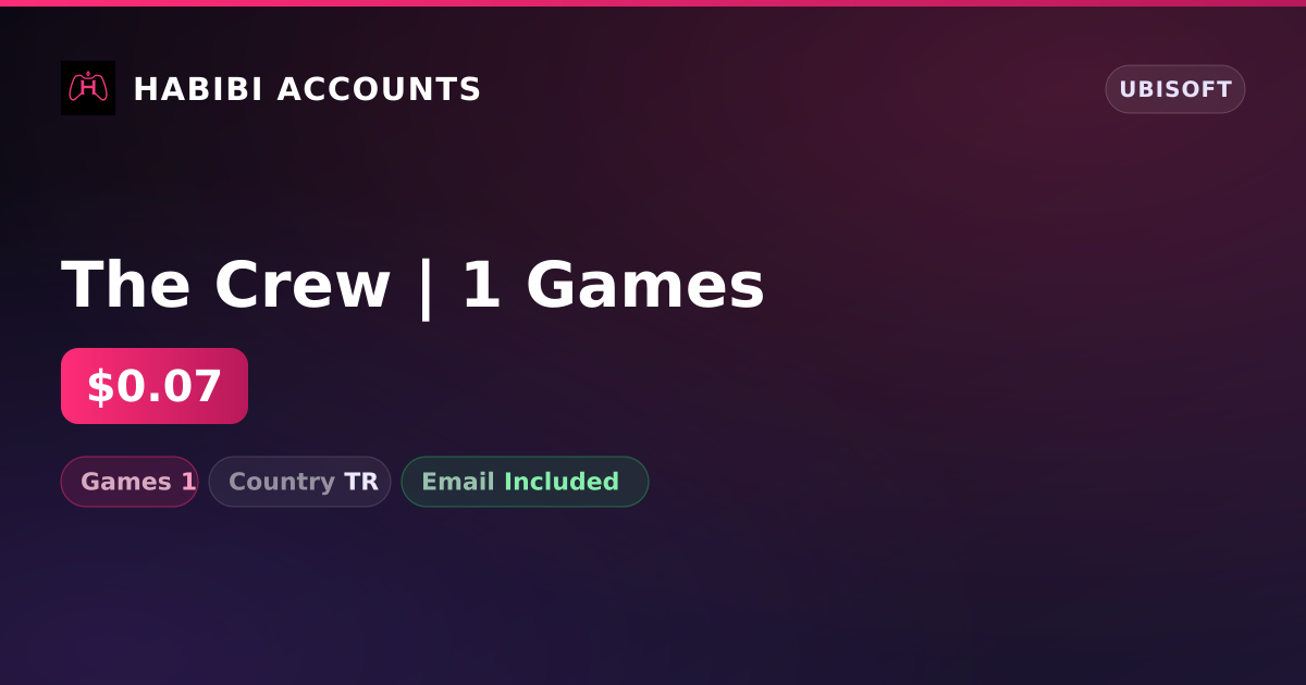 The Crew | 1 Games — HabibiAccounts
