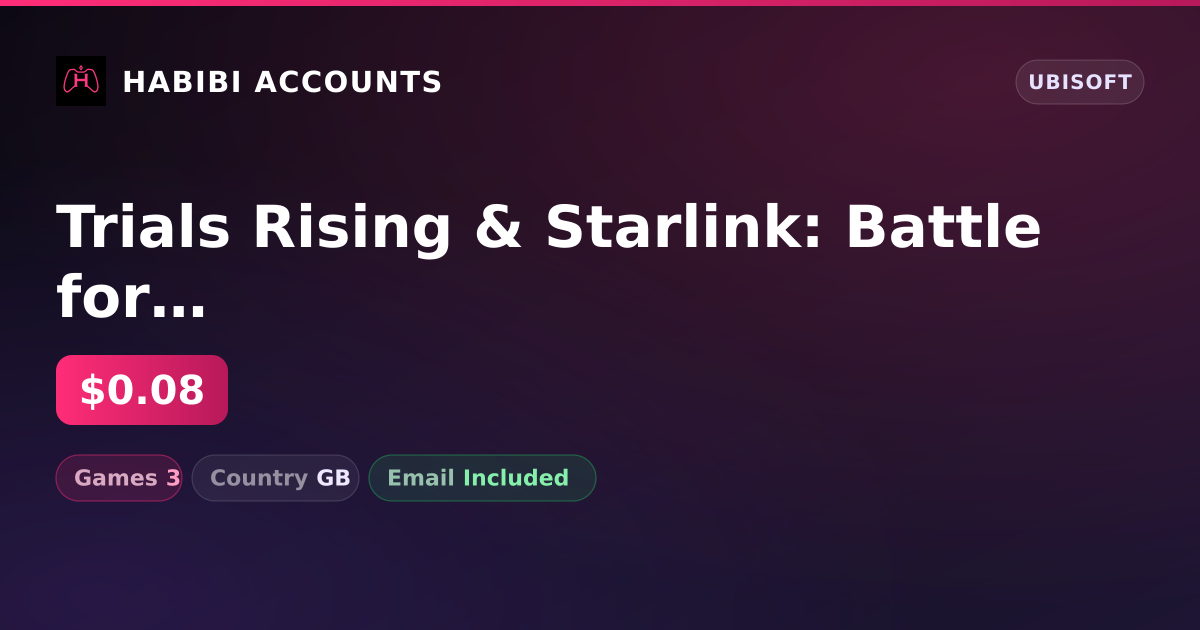 Trials Rising & Starlink: Battle for Atlas | 3 Games — HabibiAccounts
