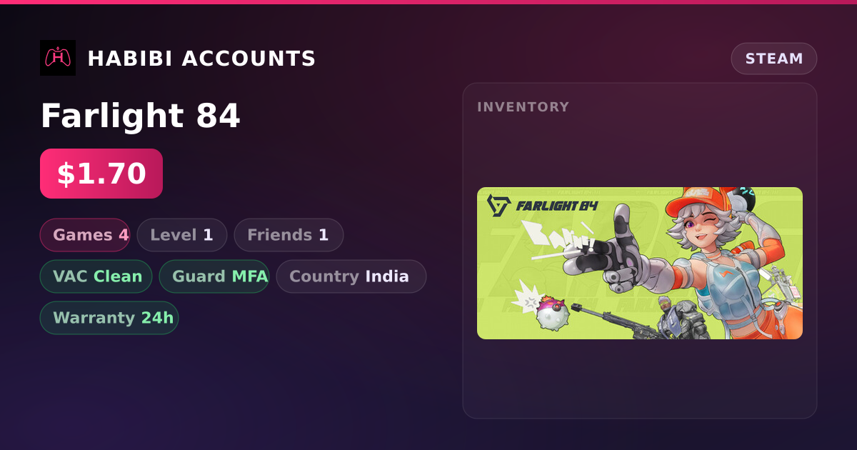 Farlight 84 — HabibiAccounts