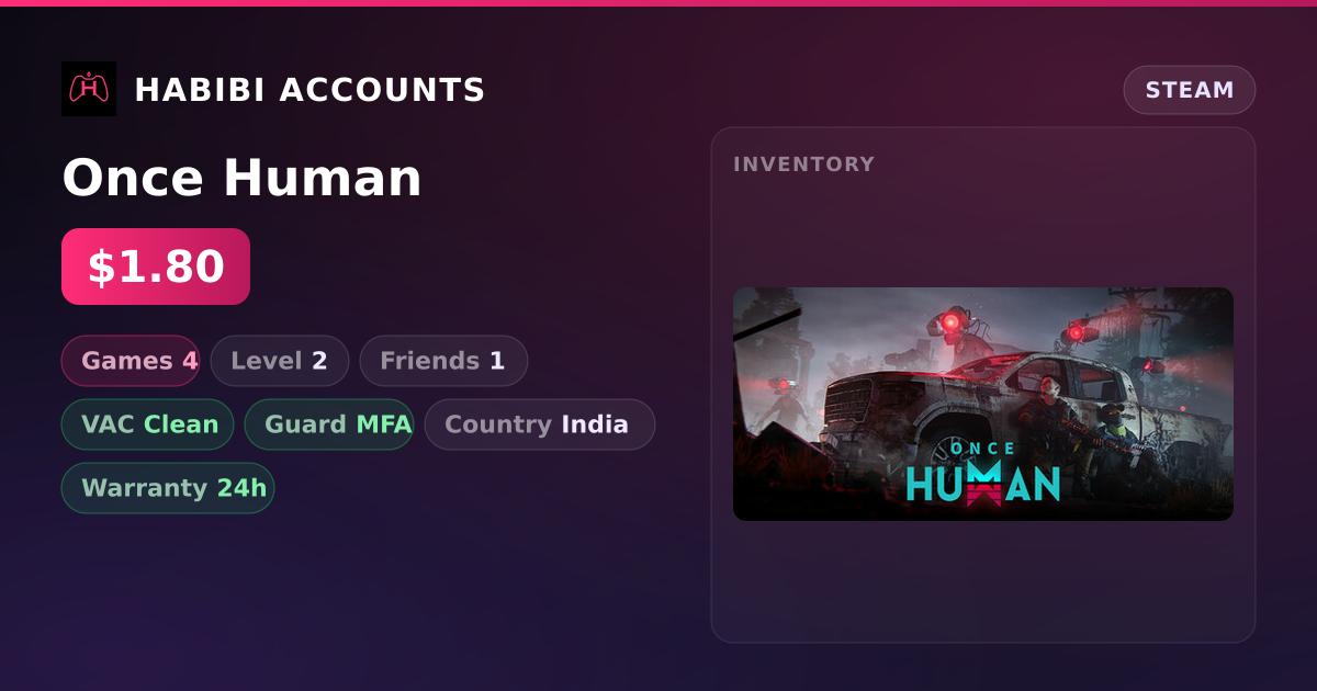 Once Human — HabibiAccounts