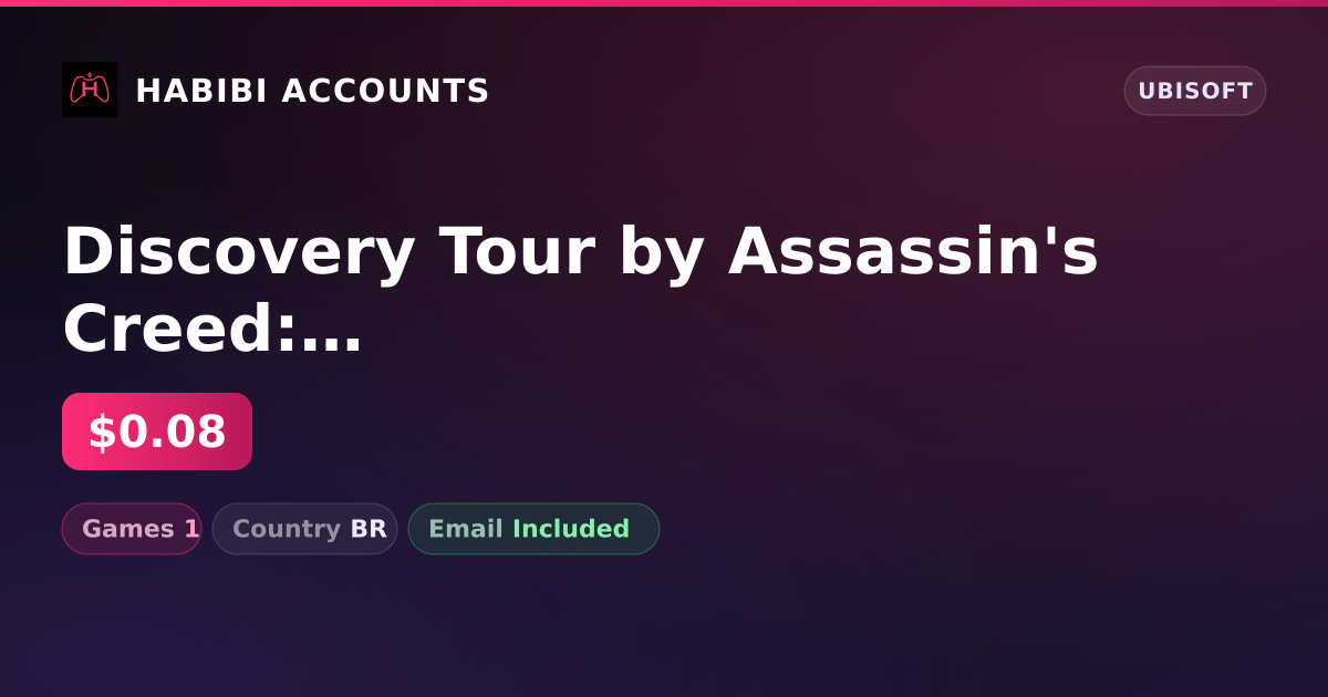 Discovery Tour by Assassin's Creed: Ancient Egypt | 1 Games — HabibiAccounts