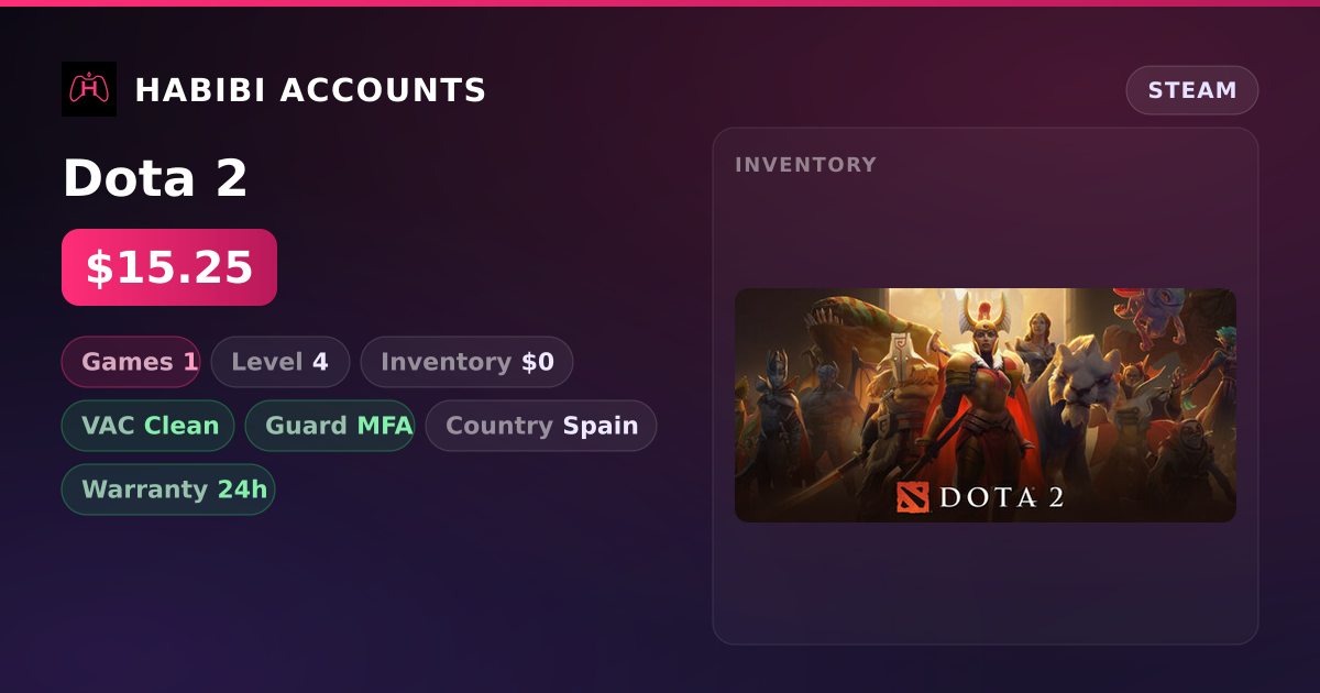 Dota 2 — HabibiAccounts