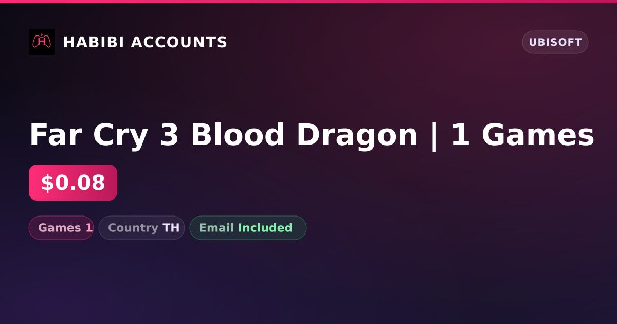 Far Cry 3 Blood Dragon | 1 Games — HabibiAccounts