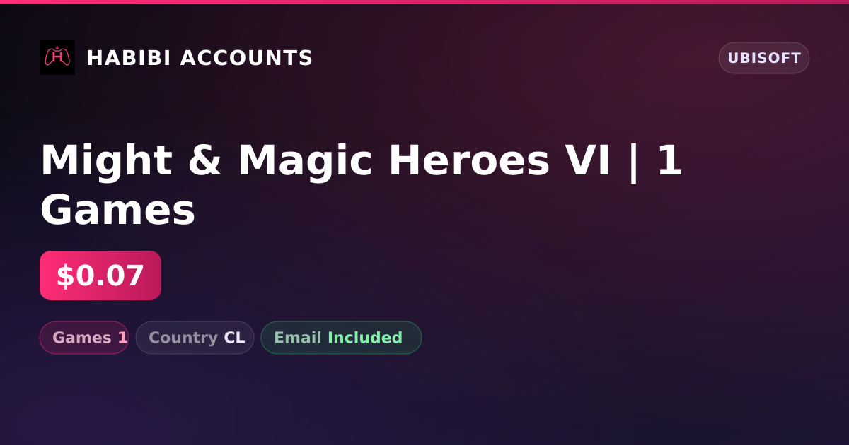 Might & Magic Heroes VI | 1 Games — HabibiAccounts