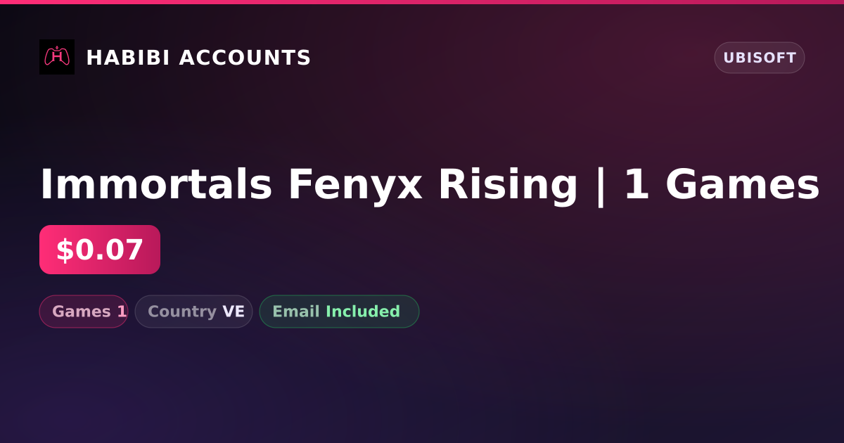 Immortals Fenyx Rising | 1 Games — HabibiAccounts