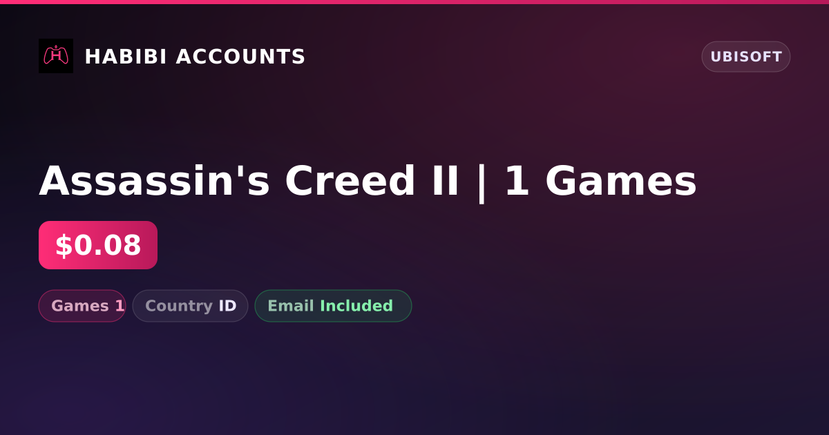 Assassin's Creed II | 1 Games — HabibiAccounts