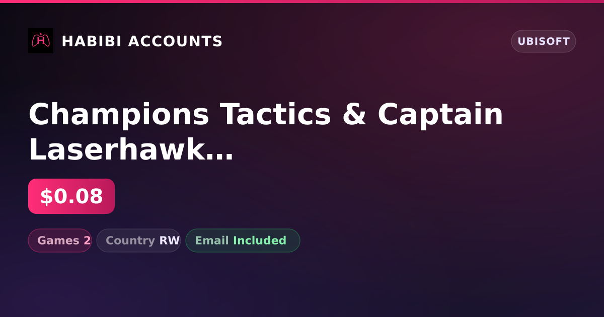 Champions Tactics & Captain Laserhawk - The G.A.M.E | 2 Games — HabibiAccounts