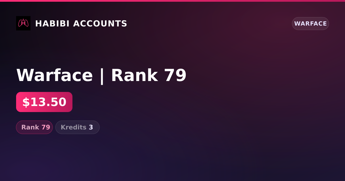 Warface | Rank 79