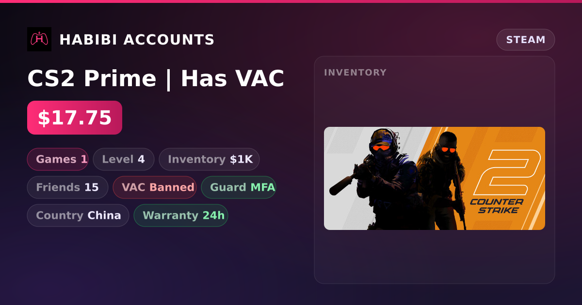 CS2 Prime | Has VAC
