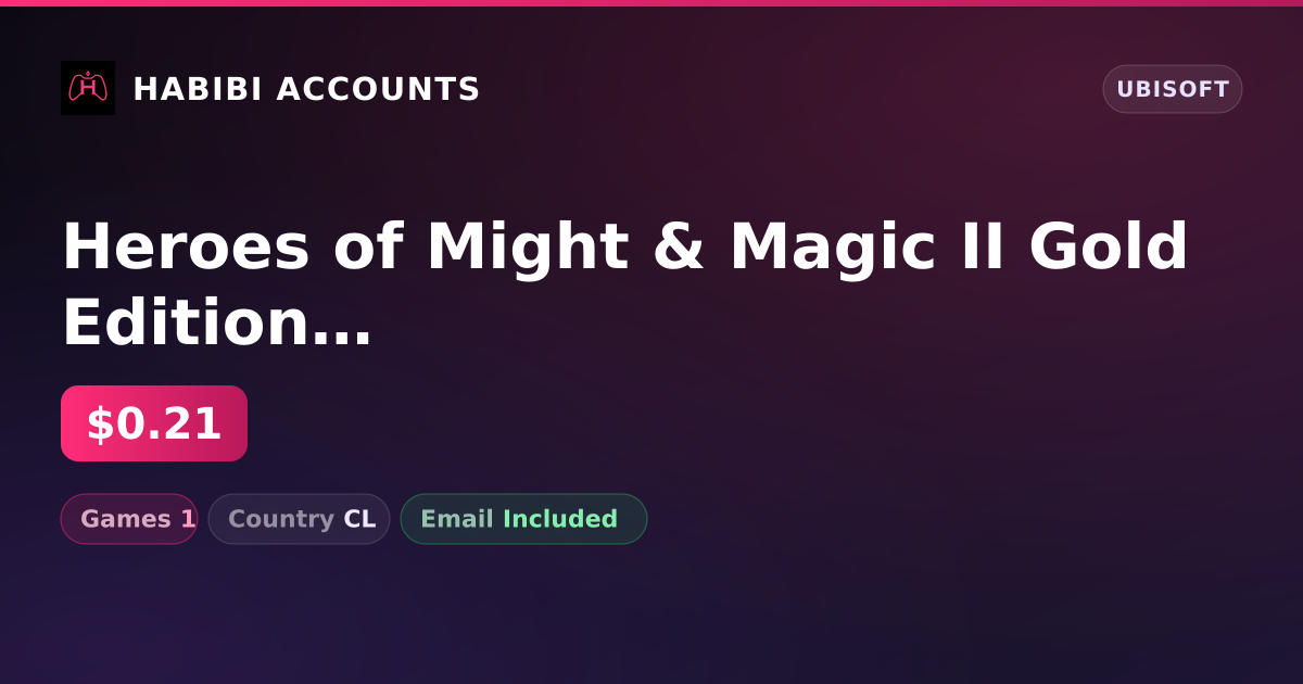 Heroes of Might & Magic II Gold Edition | 1 Games — HabibiAccounts