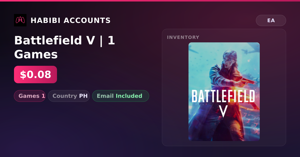 Battlefield V | 1 Games — HabibiAccounts