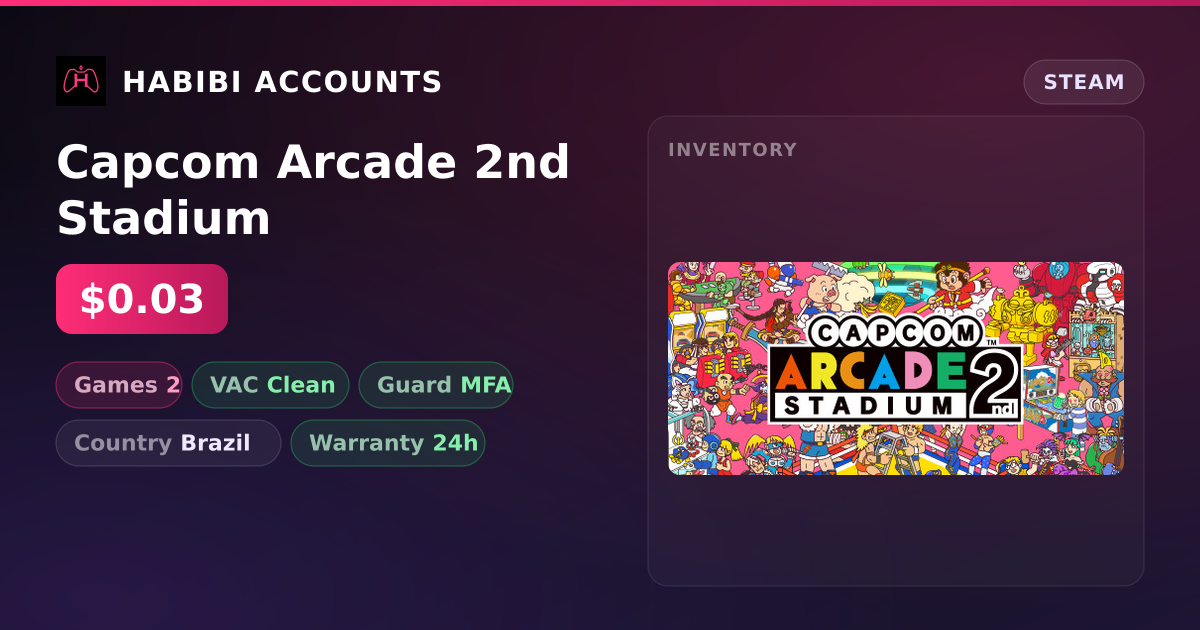 Capcom Arcade 2nd Stadium — HabibiAccounts