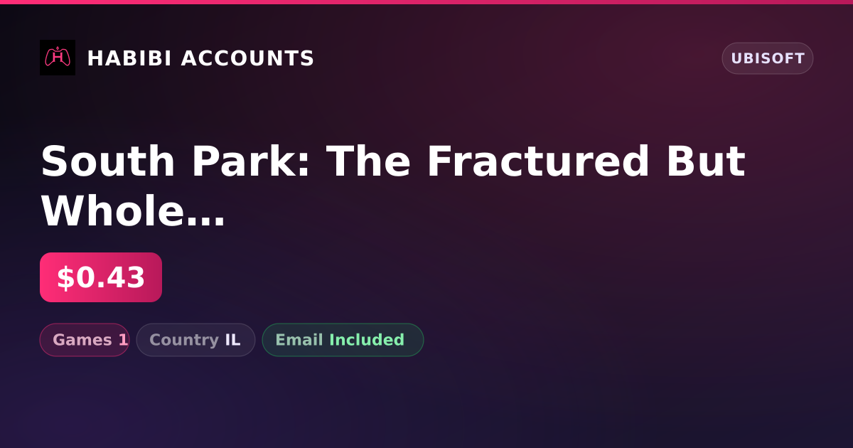 South Park: The Fractured But Whole | 1 Games — HabibiAccounts