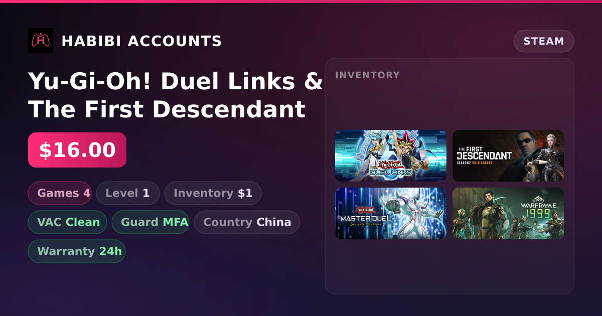 Yu-Gi-Oh! Duel Links & The First Descendant