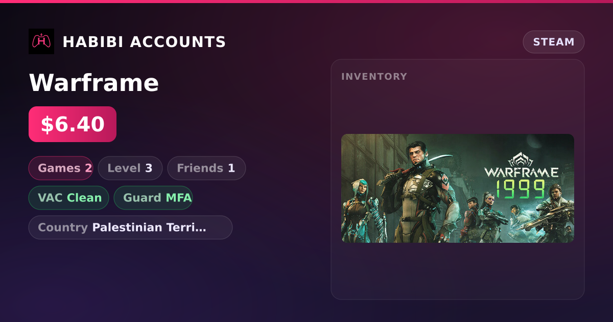 Warframe — HabibiAccounts
