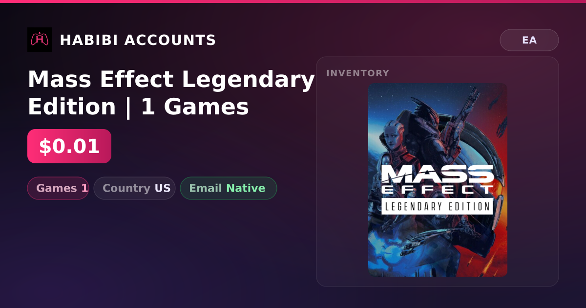 Mass Effect Legendary Edition | 1 Games — HabibiAccounts