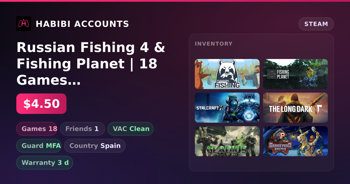 Russian Fishing 4 & Fishing Planet | 18 Games | Clean