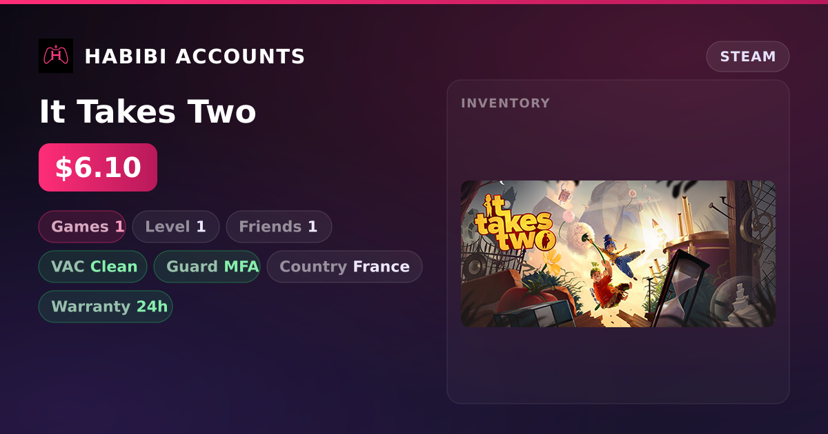 It Takes Two — HabibiAccounts