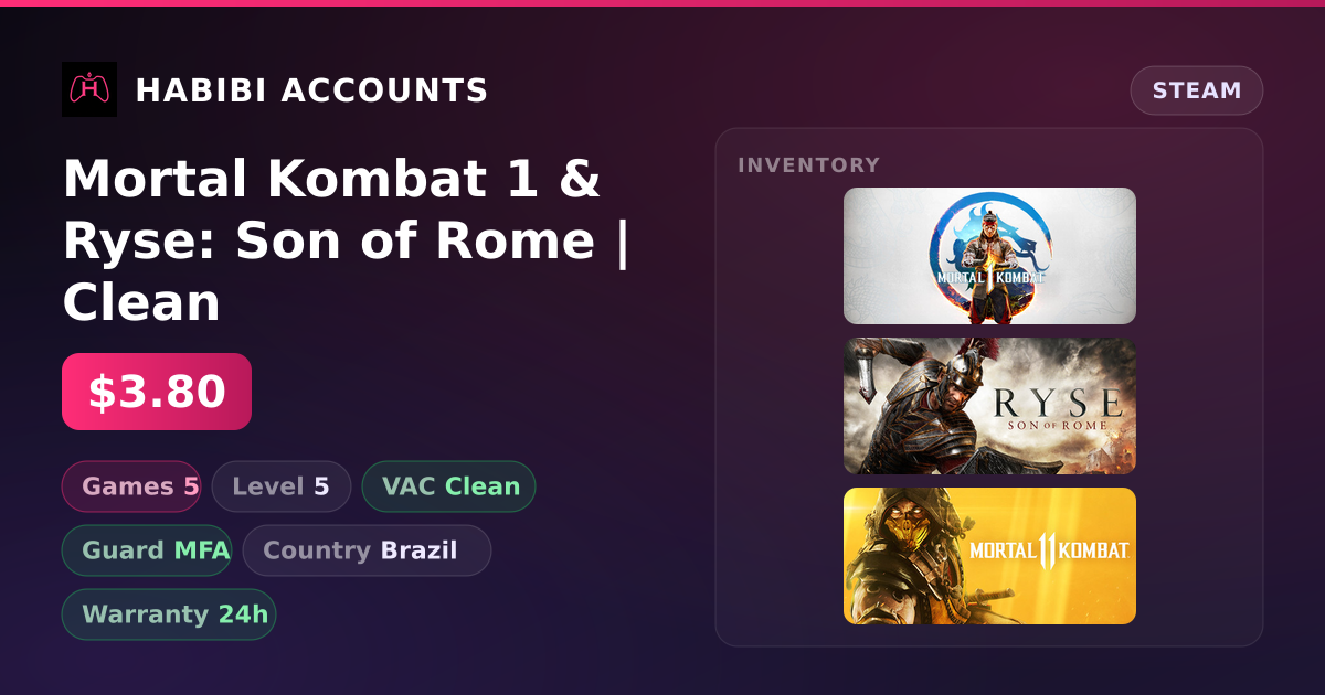 Mortal Kombat 1 & Ryse: Son of Rome | Clean