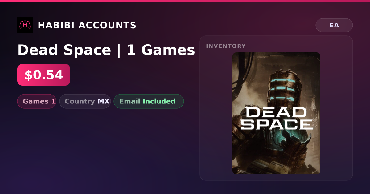 Dead Space | 1 Games — HabibiAccounts