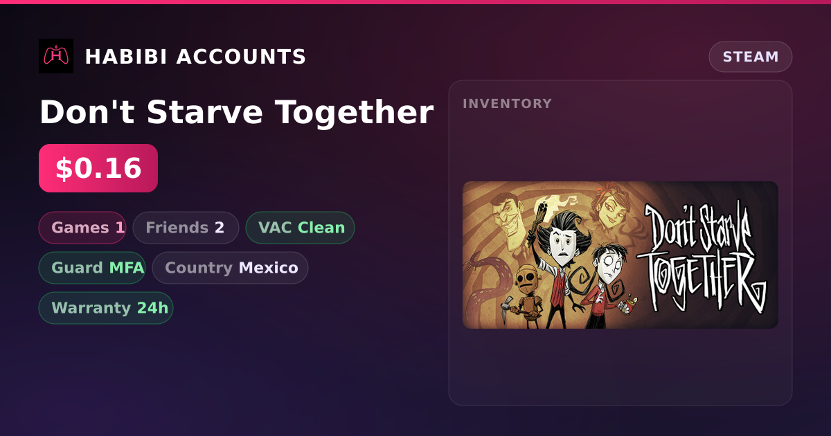 Don't Starve Together — HabibiAccounts