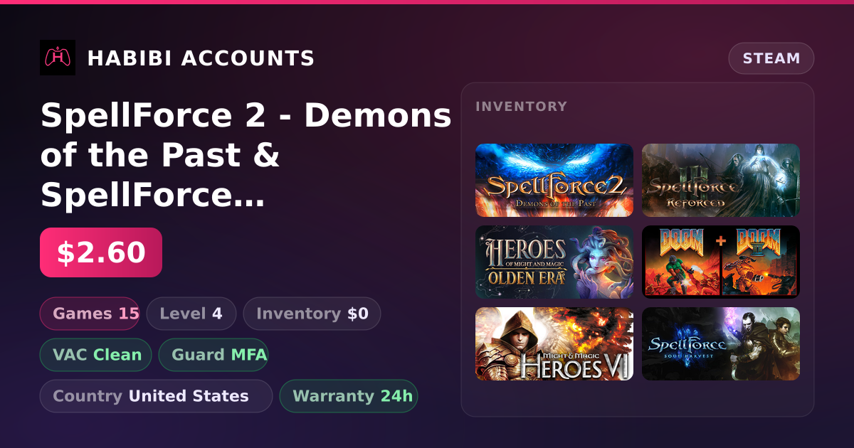 SpellForce 2 - Demons of the Past & SpellForce 3 | 15 Games | Clean
