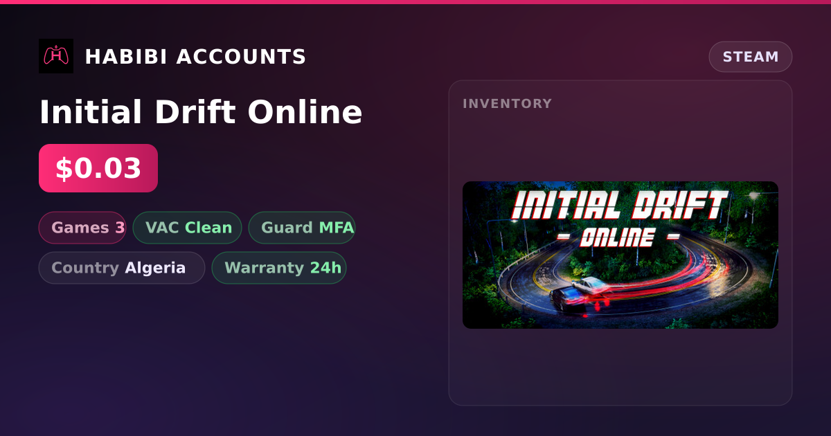 Initial Drift Online — HabibiAccounts