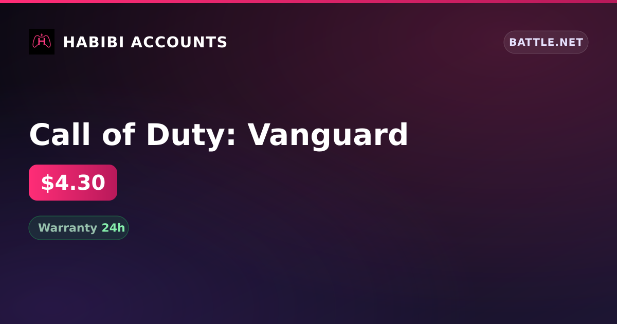Call of Duty: Vanguard — HabibiAccounts