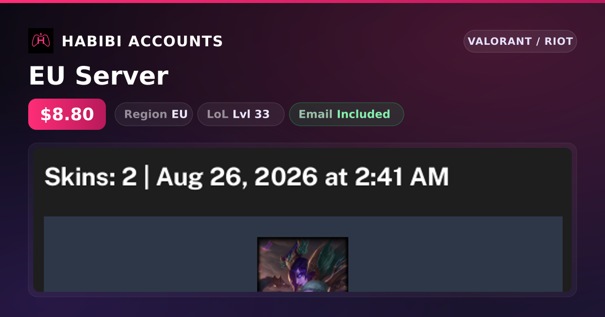 EU Server — HabibiAccounts