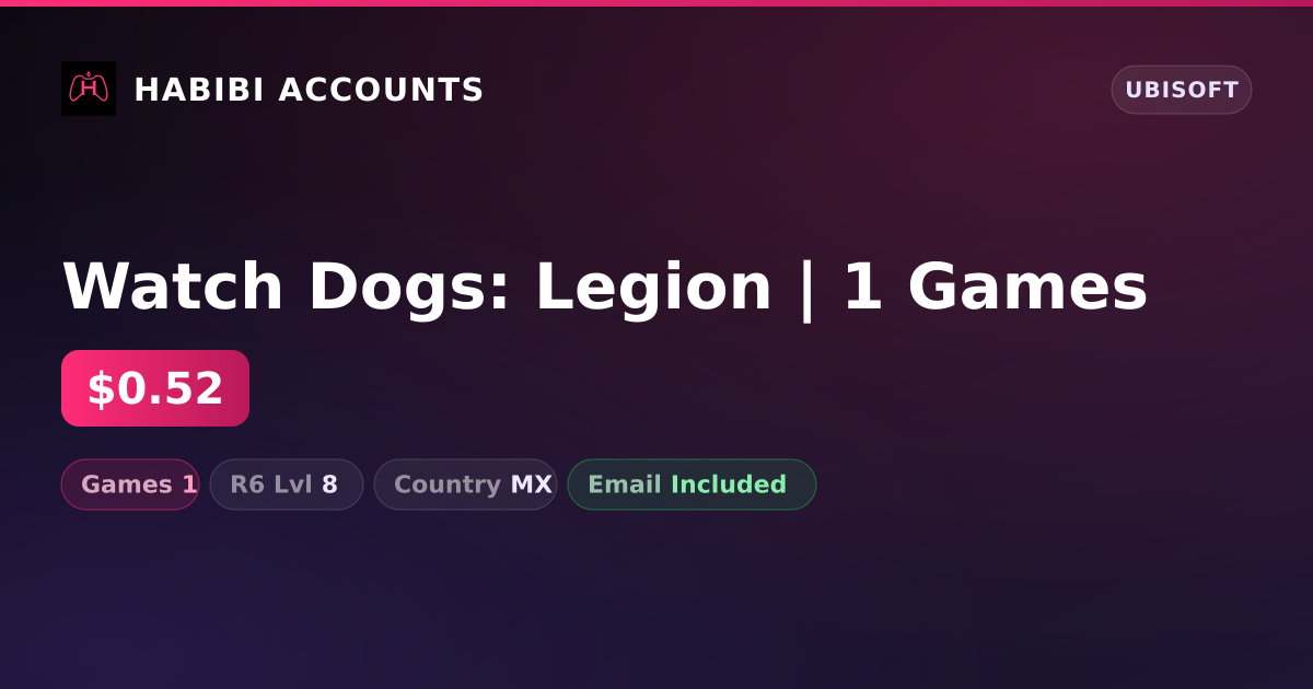 Watch Dogs: Legion | 1 Games — HabibiAccounts