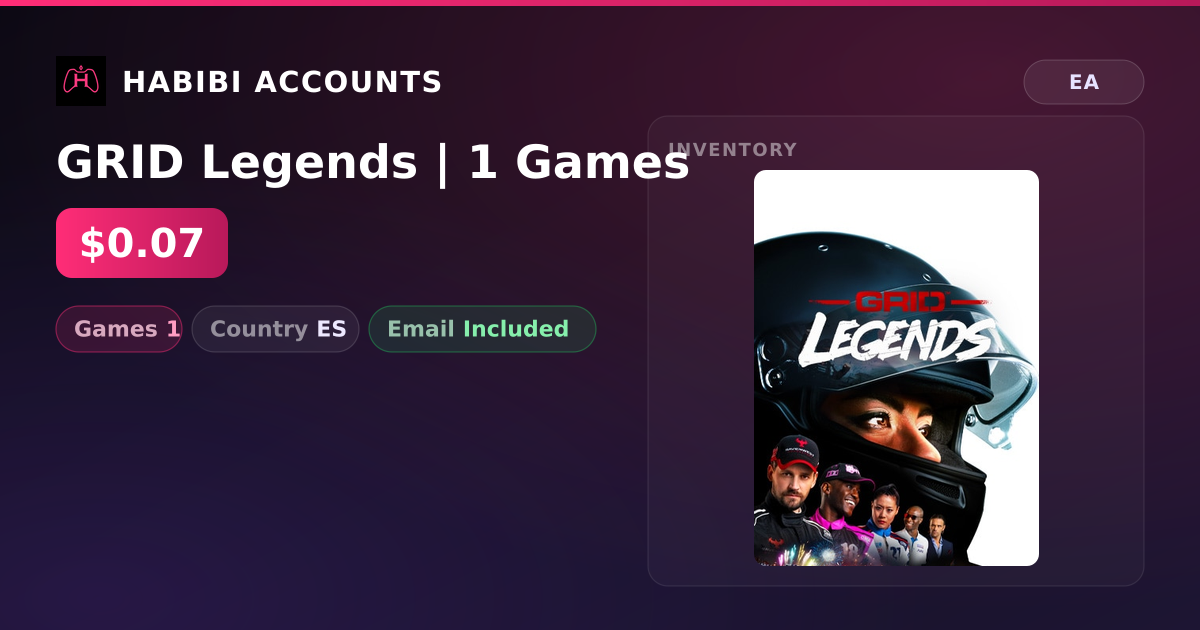 GRID Legends | 1 Games — HabibiAccounts