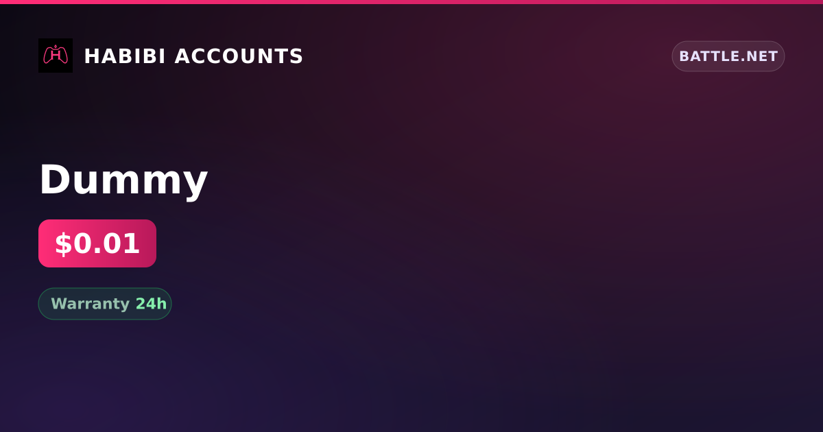 Dummy — HabibiAccounts