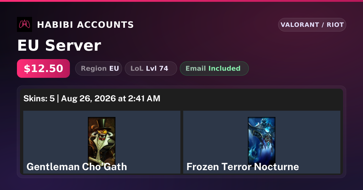 EU Server — HabibiAccounts