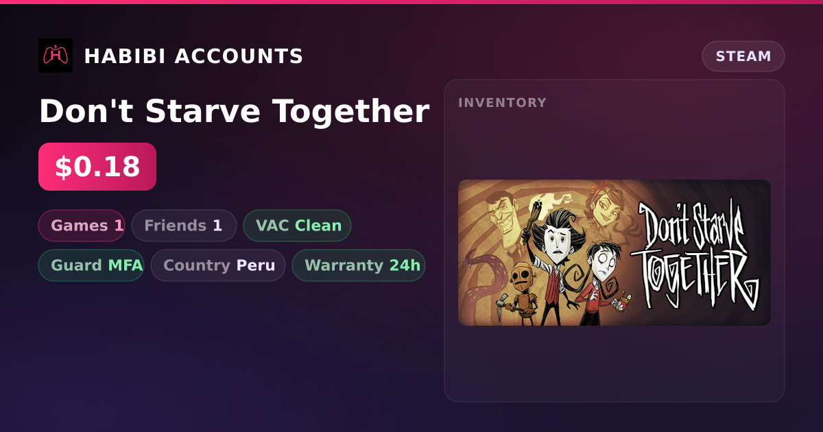 Don't Starve Together — HabibiAccounts