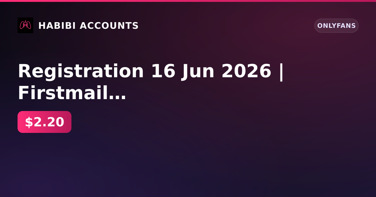 Registration 16 Jun 2026 | Firstmail | 1 active Jean subscription until 2 Sep 2026 | 1230 ₽ | balance 0 ₽ | KYC not pass — HabibiAccounts