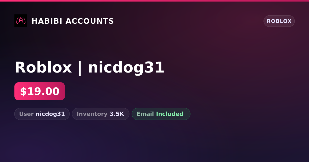 Roblox | nicdog31