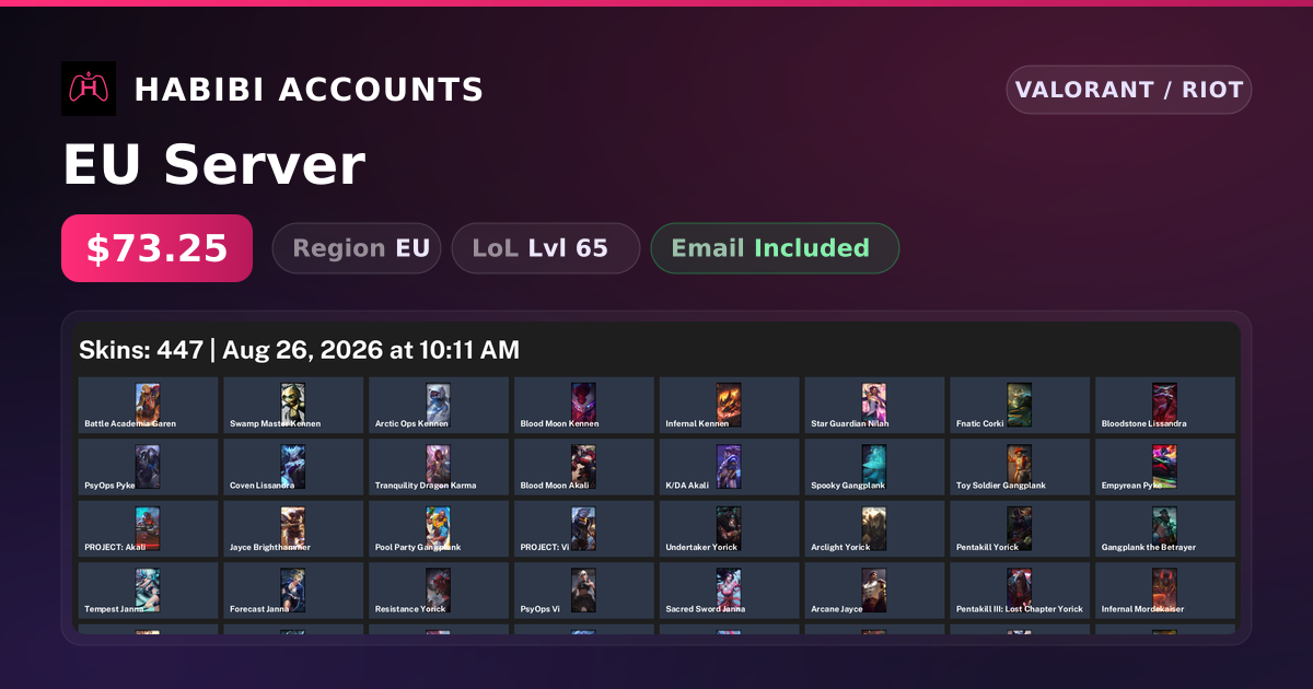 EU Server — HabibiAccounts