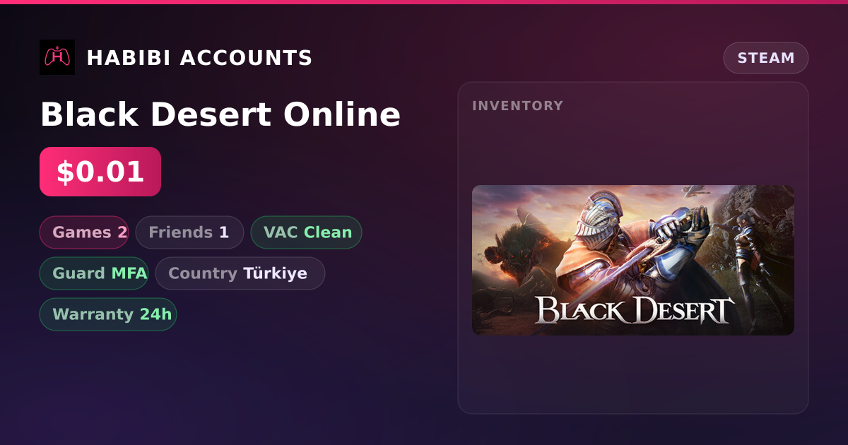 Black Desert Online — HabibiAccounts